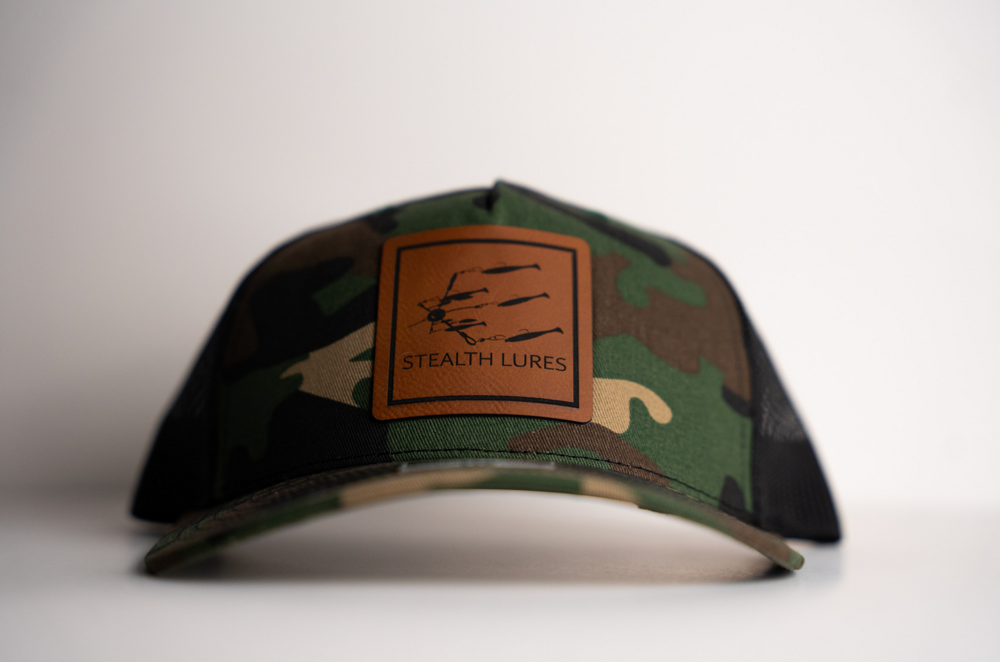 Richardson 112 Trucker Hat Old School Camo with Patch