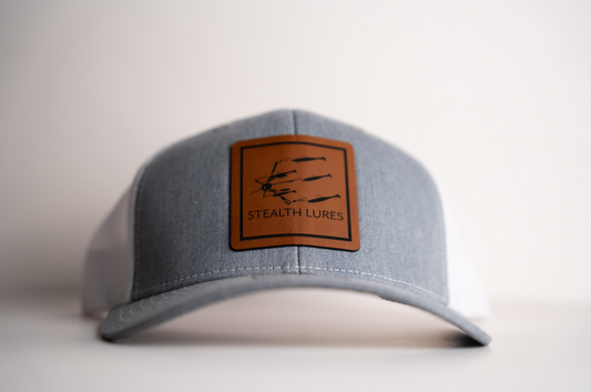 Richardson 112 Trucker Hat Light Gray with Patch